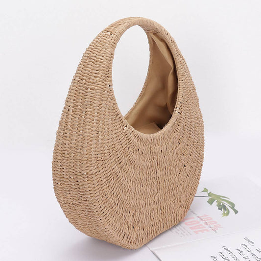 Eco-Chic Rattan Tote