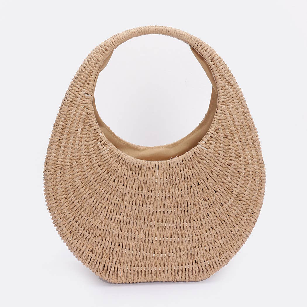 Eco-Chic Rattan Tote