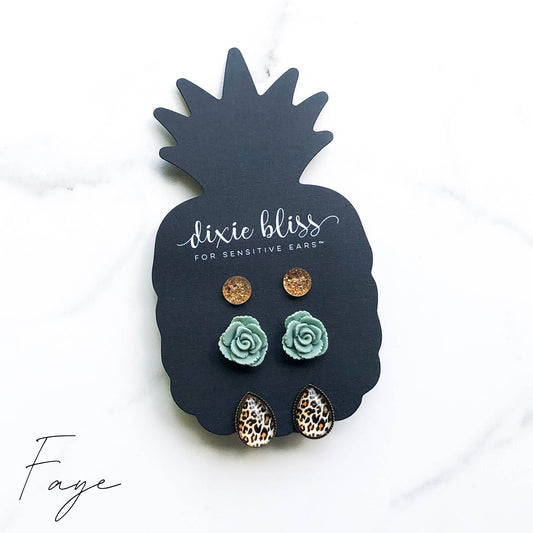 Toasted Marshmallow Stud Earring Set