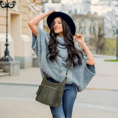 Multi Pocket Hobo Crossbody Bag