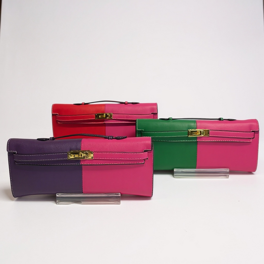 Color Block Clutch