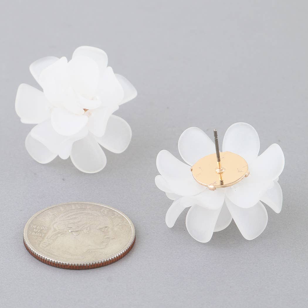 Bright Multi Petal Blossom Earrings