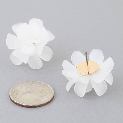 Bright Multi Petal Blossom Earrings