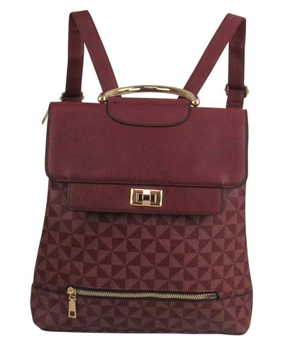 Monogram Backpack with Top Handle