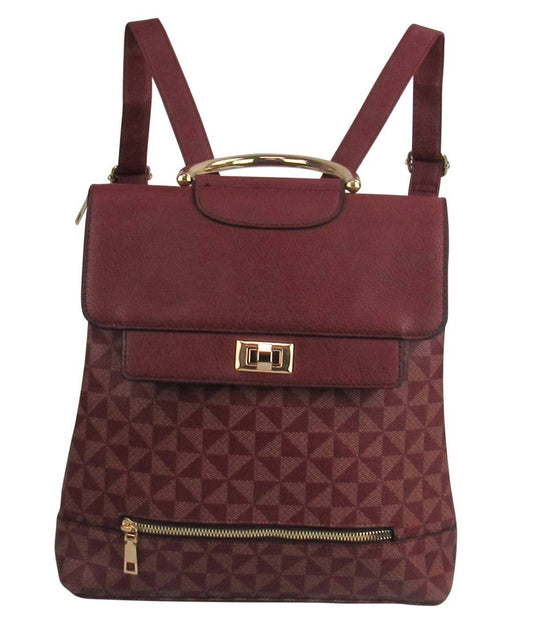 Monogram Backpack with Top Handle