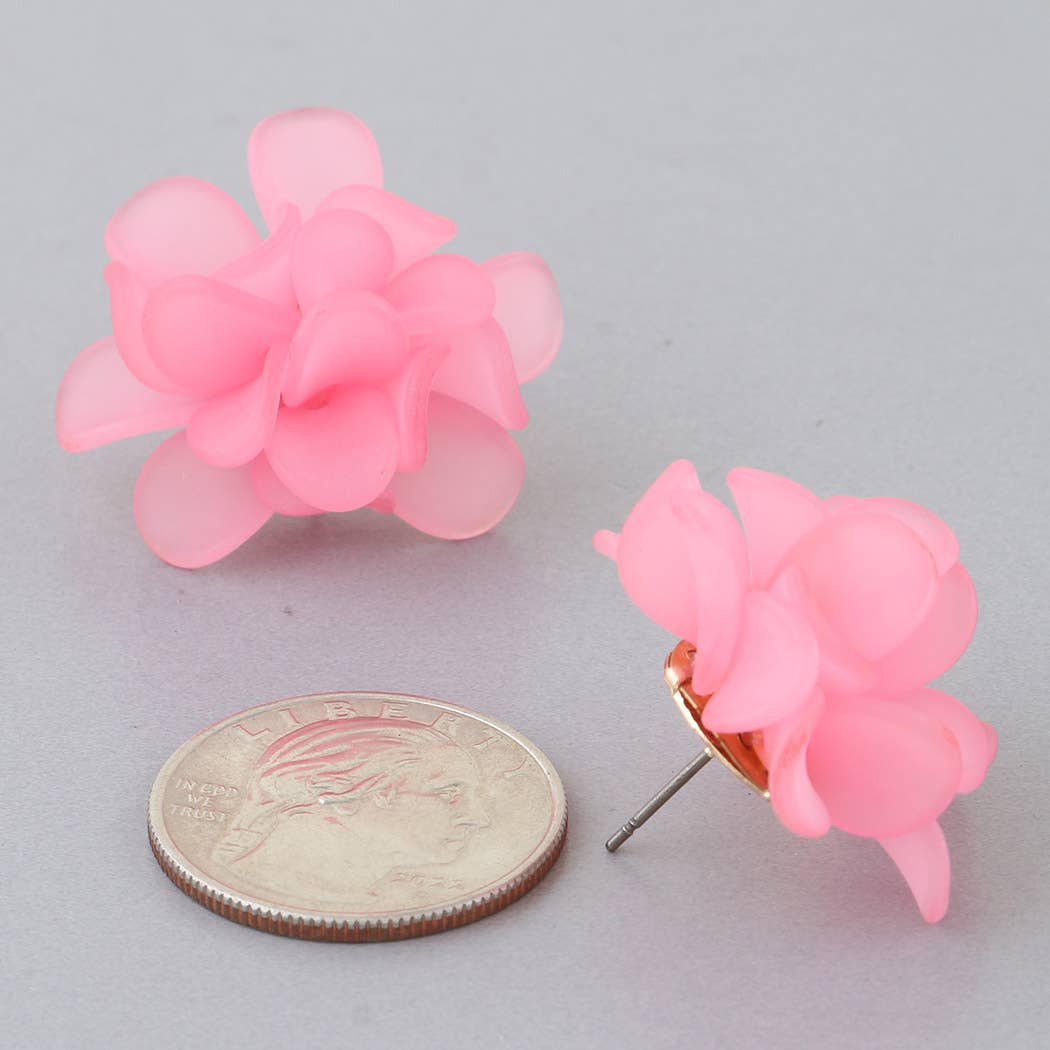 Bright Multi Petal Blossom Earrings