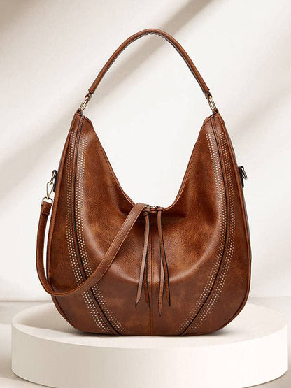 Classic Large Slouchy Hobo - Brown