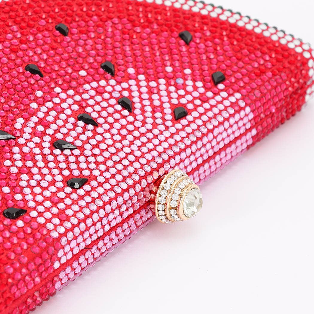 Slice of Fruit Clutch in Orange and Watermelon