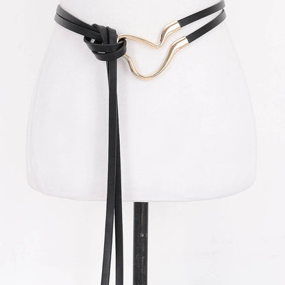 Metal Buckle Wrap Belt