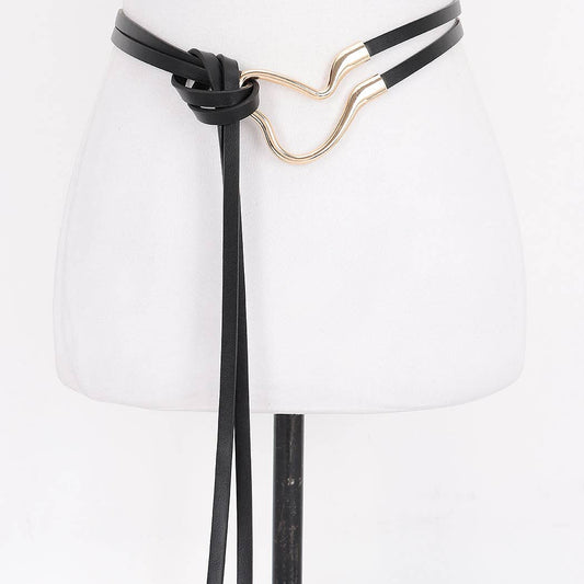 Metal Buckle Wrap Belt