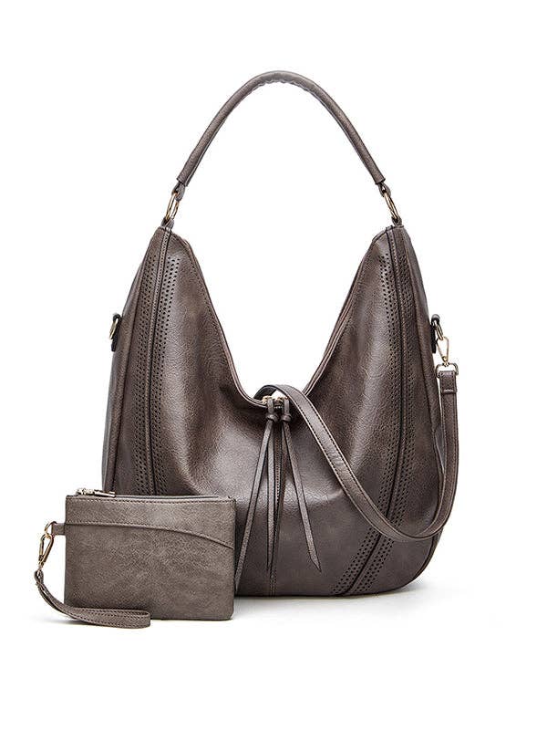 Classic Large Slouchy Hobo - Brown