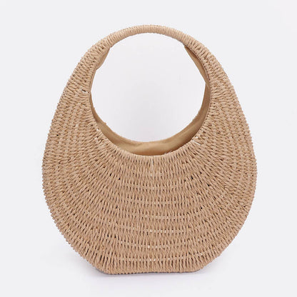 Eco-Chic Rattan Tote