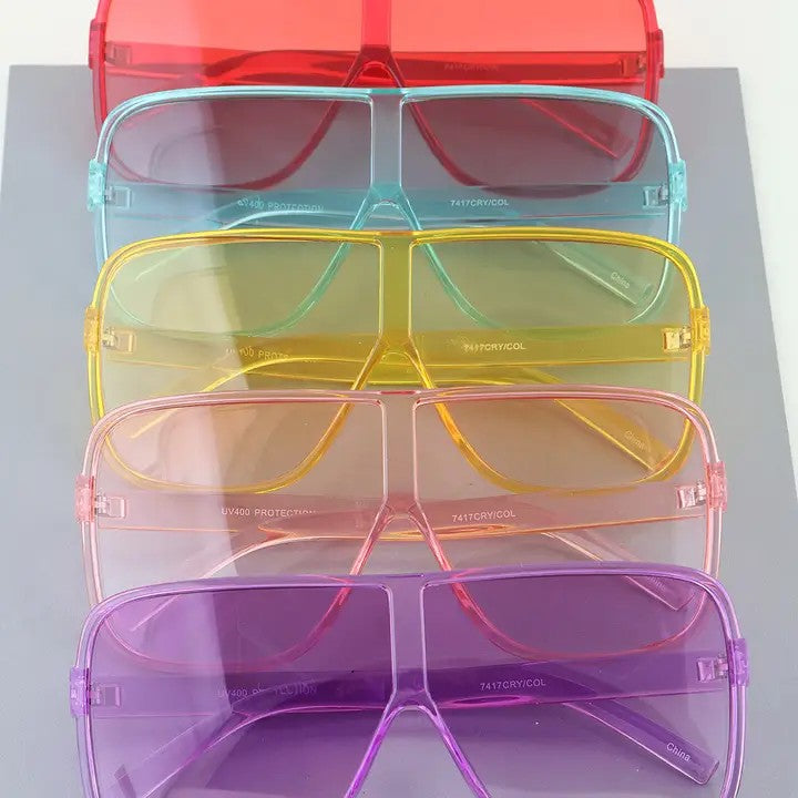 Colorful Retro Specs UV Protection Sunglasses