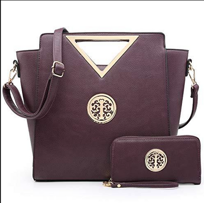 Triangle Handle Shoulder Bag with Wallet