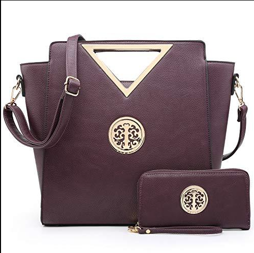 Triangle Handle Shoulder Bag with Wallet