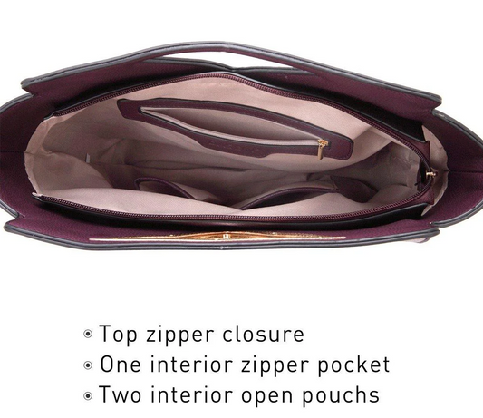 Triangle Handle Shoulder Bag with Wallet