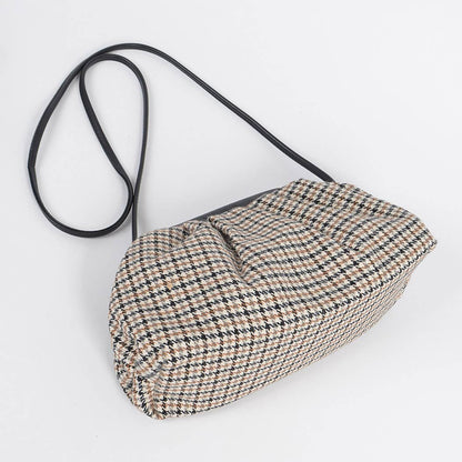 Houndstooth Pattern Crossbody Bag