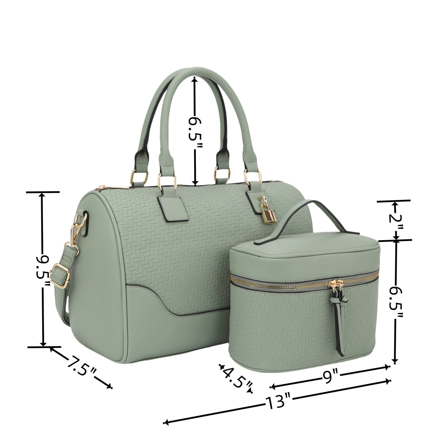 Makayla 2 in 1 Set Speedy Bag with Vanity Bag