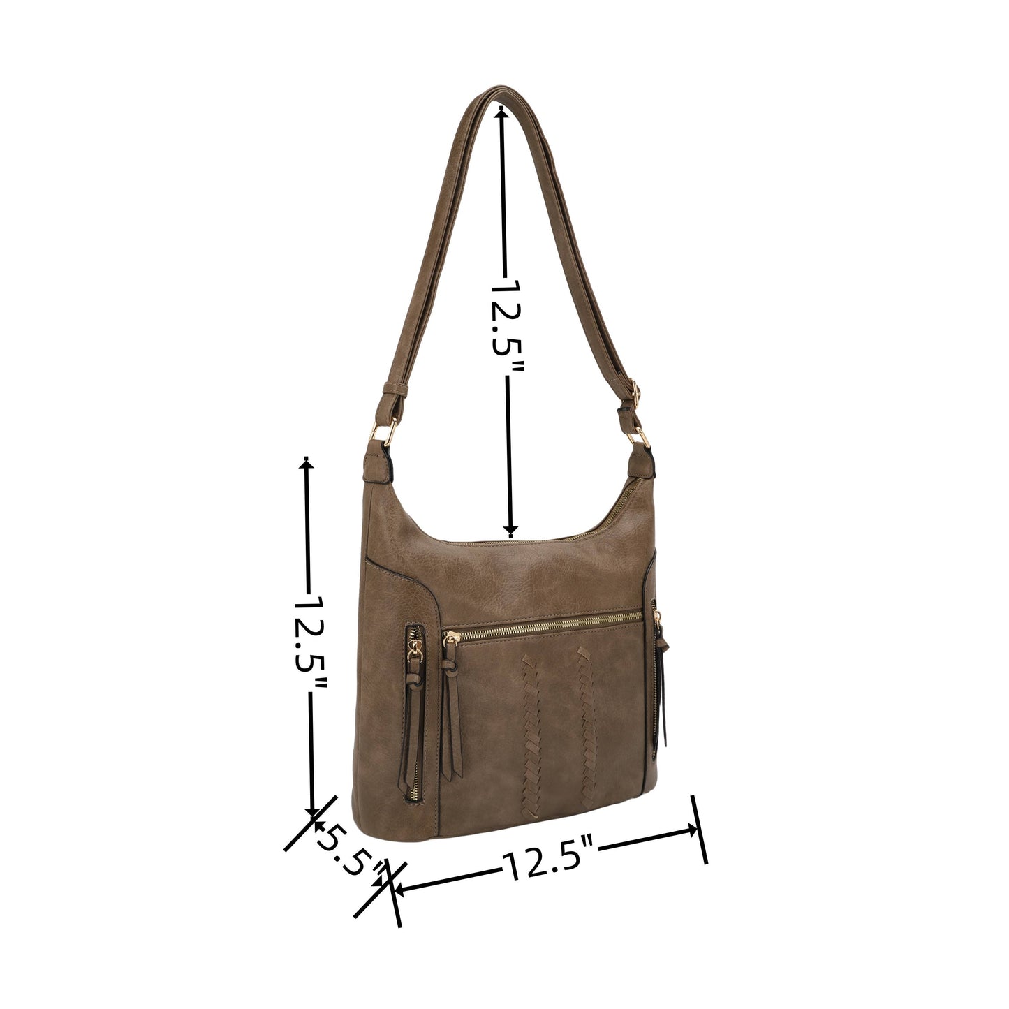 Multi Pocket Hobo Crossbody Bag