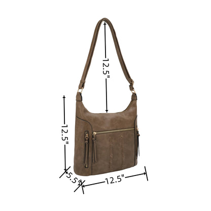 Multi Pocket Hobo Crossbody Bag