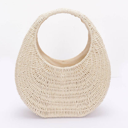 Eco-Chic Rattan Tote