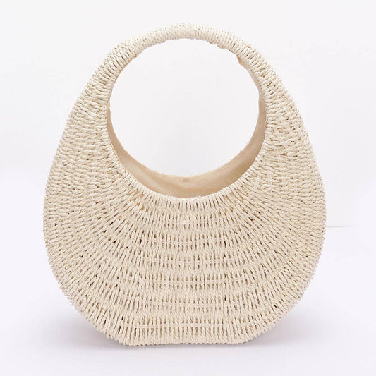 Eco-Chic Rattan Tote