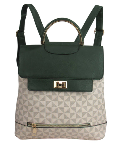Monogram Backpack with Top Handle