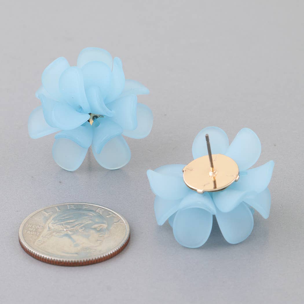 Bright Multi Petal Blossom Earrings