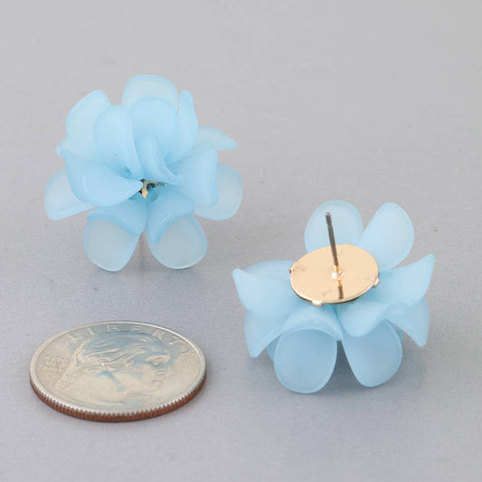 Bright Multi Petal Blossom Earrings