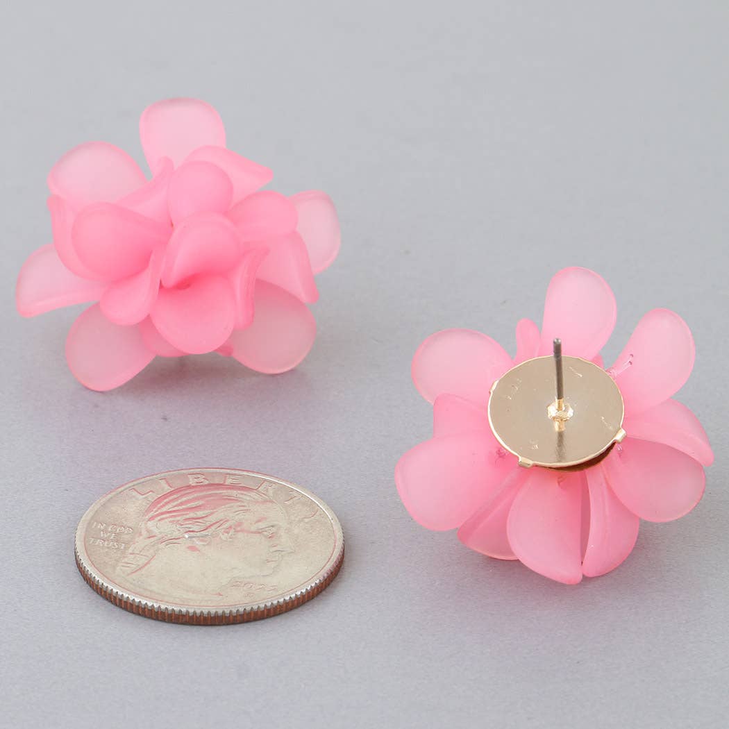 Bright Multi Petal Blossom Earrings